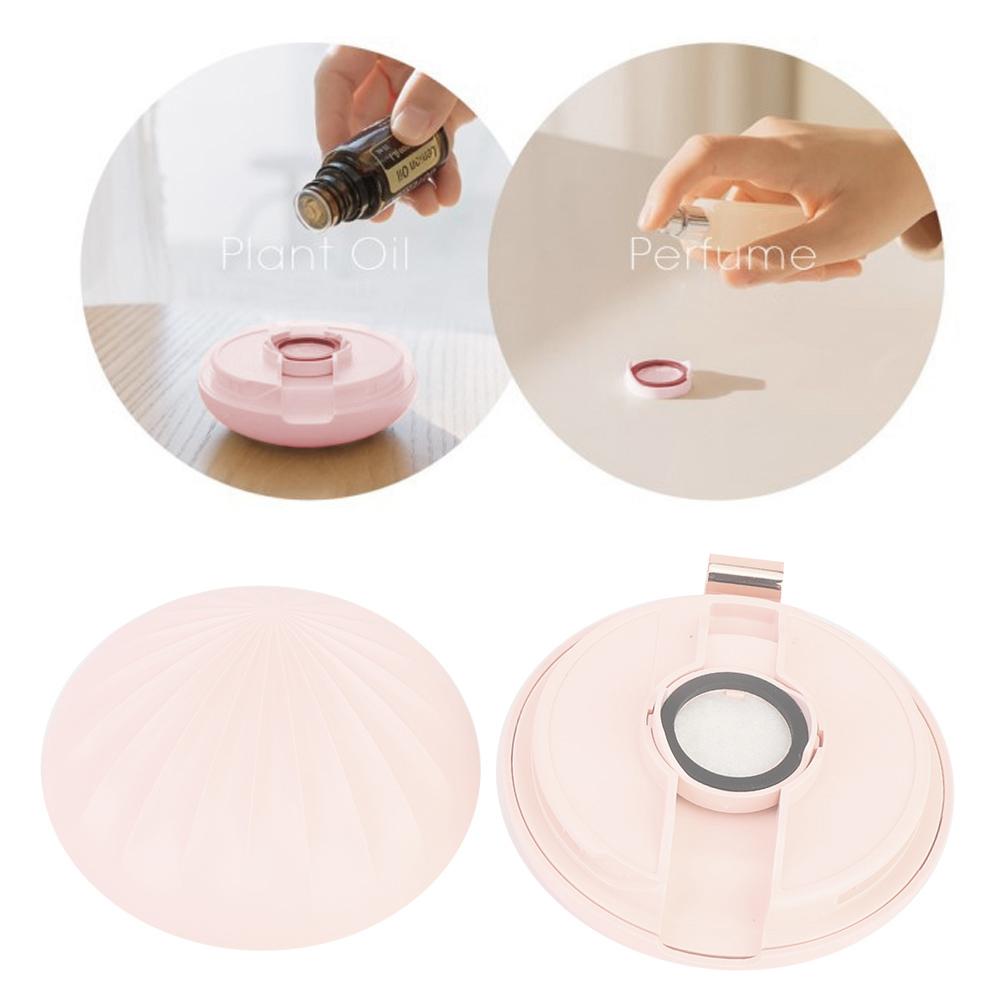 Portable Aroma Essential Oil Perfume Diffuser Aromatherapy Car Home Office Decoration (Pink)