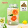 JingQingFu 5.5L Glass Beverage Dispenser with Faucet