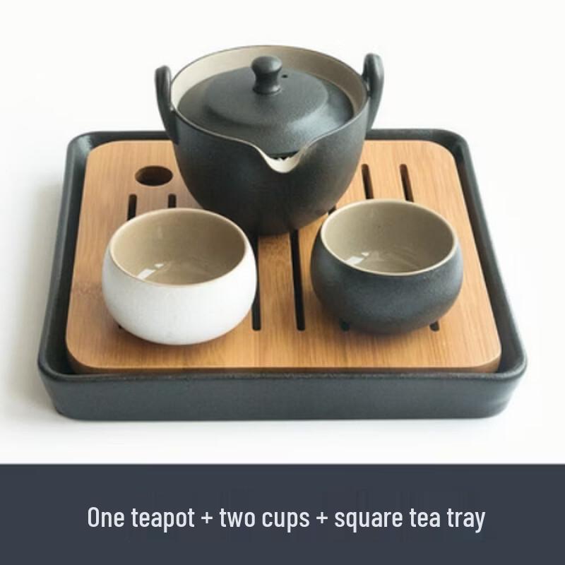 Zhuijia Black Pottery Quick Tea Set