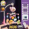 Remote-Control Crib Mobile with Rotating Hanging Toys for Newborns (0-6 Months)