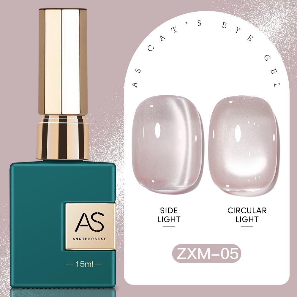 30 Shades Suspended Mirror Cat Eye Gel Polish Set with Glitter Glass Bead Effect