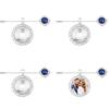1Pc Photo Charm DIY Memorial Photo Alloy Pin Brooch Weddings Anniversaries Picture Frame With Pendant