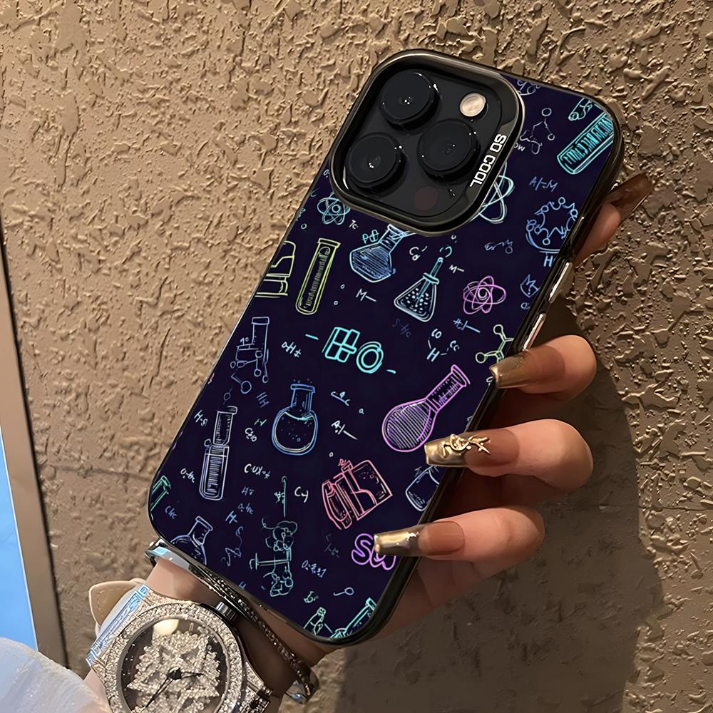

Chemical Science Fun Scientist Phone Case For 17 Air IPhone 16 Pro Max 15 14 Plus 12 13 X XS Max 11 Pro Colorful Silver Cover iPhone 17