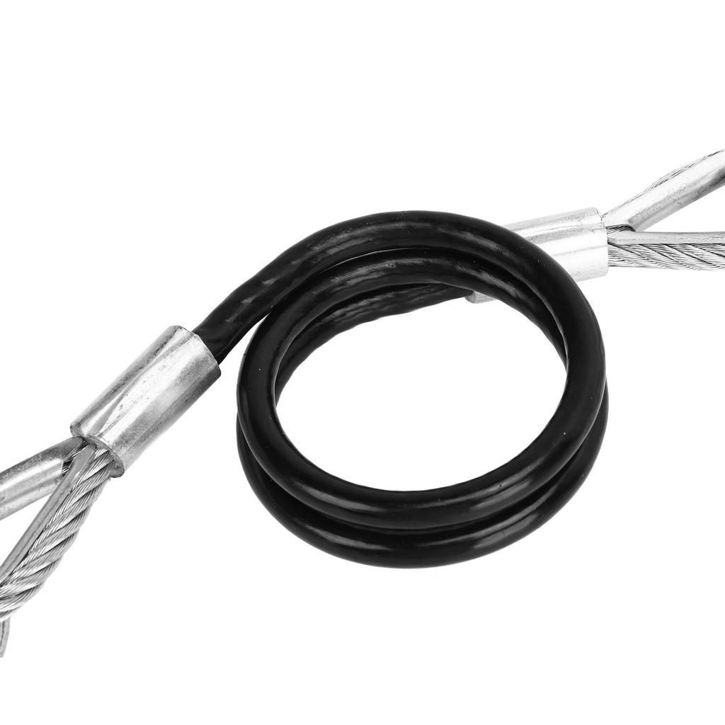27.6 Inch Trailer Safety Cable Portable S Hook Spring Safety Rope 3500lbs High Strength Safety Towing Cable For RV