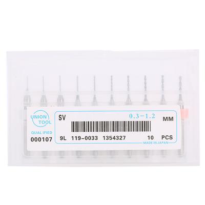 10pcs 0.3-1.2mm Mini Tungsten Steel Drill Bits Kit for PCB Circuit Board