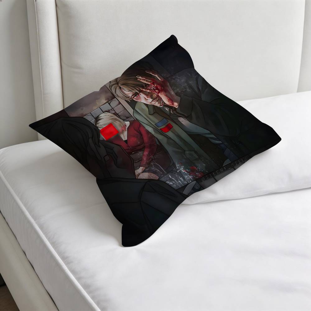 SSilent HHill Game Decorative Square Pillow Cover Soft Comfortable Pillow Case Sofa Bed Home Decoration