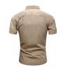 Men's Short Sleeved Shirt, Outdoor Men's Plus Size Military Workwear, All Cotton Shirt
