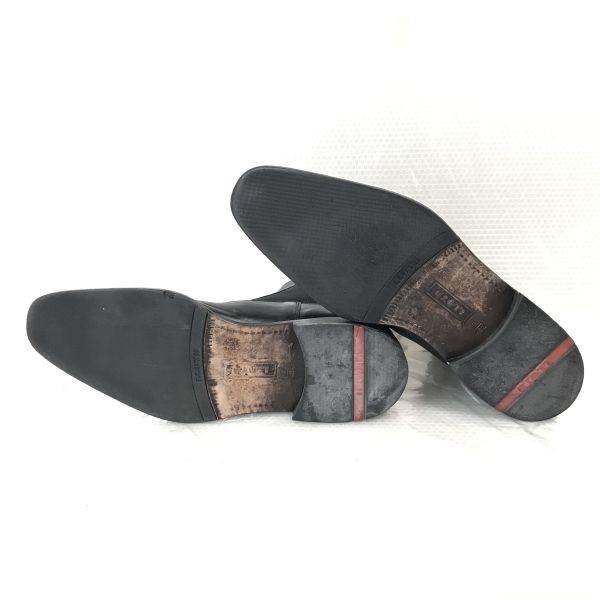 Deutschland Lloyd Leder Side Gore Stiefel 7F 25.5 Schwarz Kurz(GEBRAUCHT)