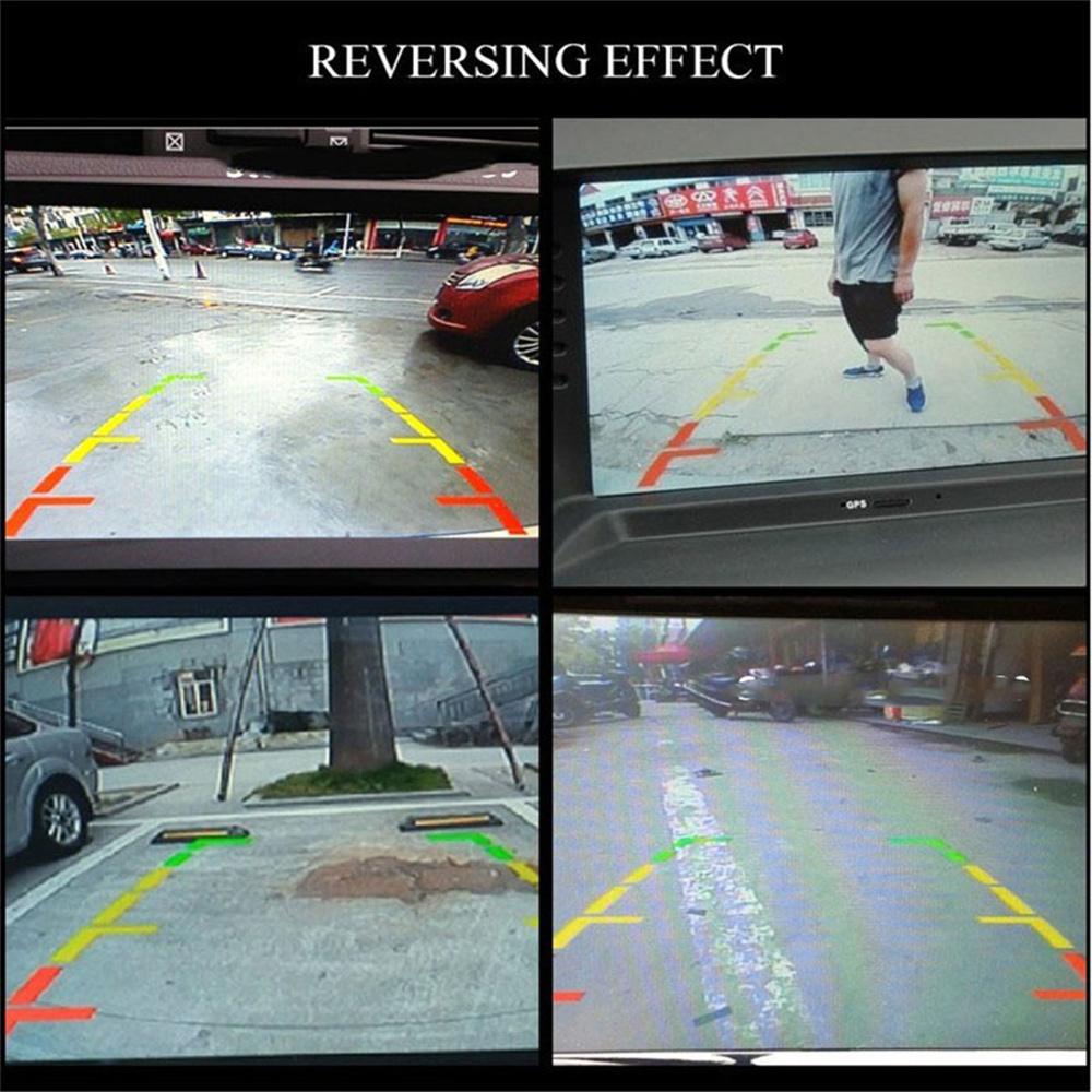 170° HD bil framifrån Backup Parkeringshjälp Backkamerasats Silver