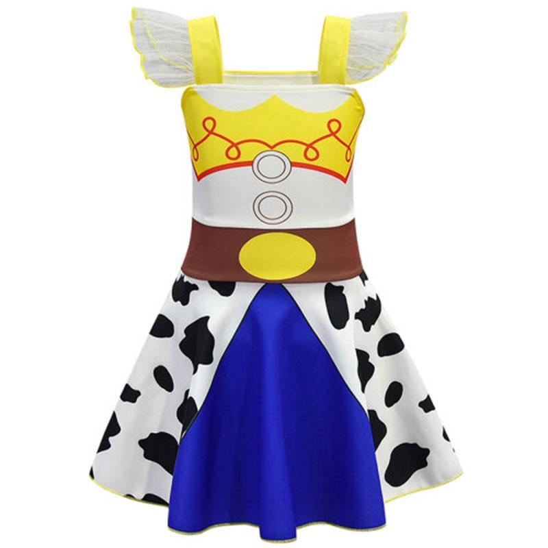 In Stock Children's Dress Toy Story 4 Cosplay Dress For Toddlers Sleeveless Ballet Dress Imported 80149