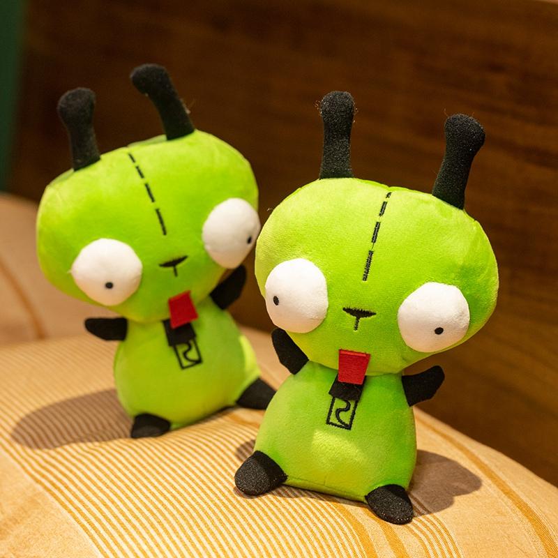 New Alien Invader ZIM GIR Dog Plush Figure Toy Stuffed Plush Green Kawaii Doll Collectible Toy