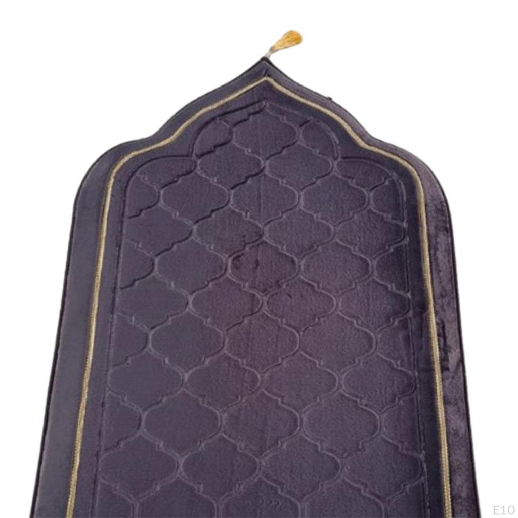 Islamic Prayer Rug Travel Portable Home Floor Embossing Worship Kneel Carpet
