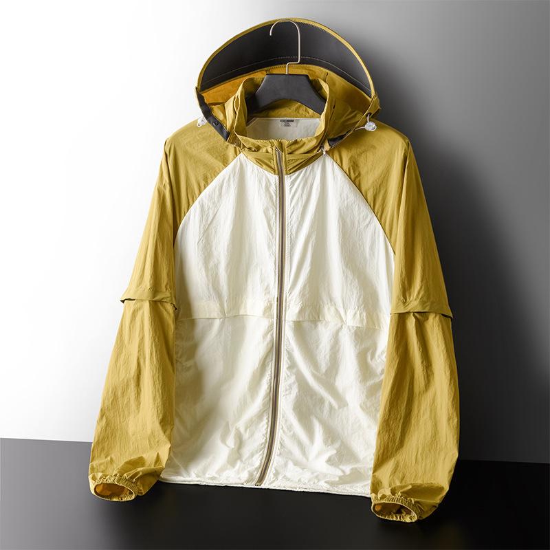 Summer Sun Protection Clothing, Quick Drying, Detachable Sun Protection Jacket, Casual Fishing Thin Outdoor Skin Clothing