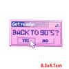 Positive Energy Letter Patch Cartoon Inspirational Quotes Embroidered Patches Iron On Patches For Jeans Jackets Sew Patch DIY