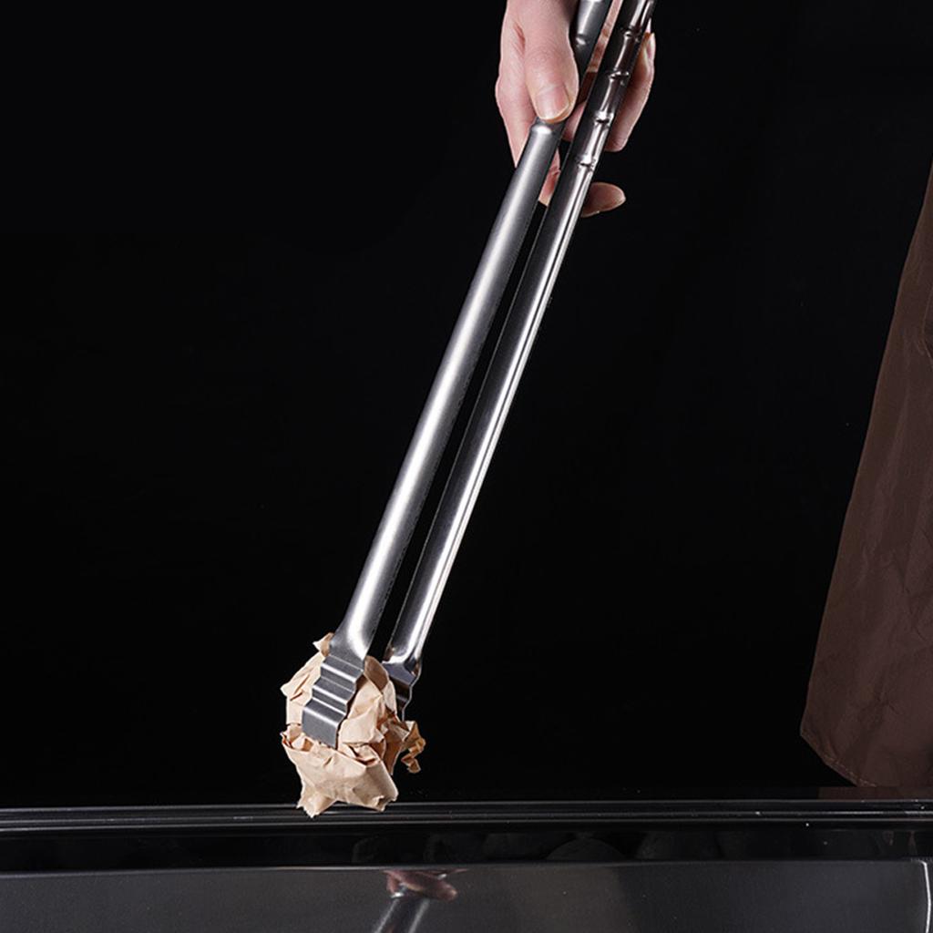 Heavy-Duty Stainless Steel BBQ Grilling Tongs 16 Inch Long. Heat Resistant. Non-Slip Grip. Dishwasher Safe