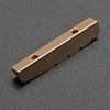 6 String Guitar Nut Saddle Premium Brass Pre-Slotted Top Nut Vintage Style Electric Guitar Accessories Flat Bottom