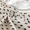 Polyester-Cotton Modern Simple Color Bottom Black Polka Dot Five-Star Rectangular Tablecloth Coffee Table Tablecloth Dining Table Cloth