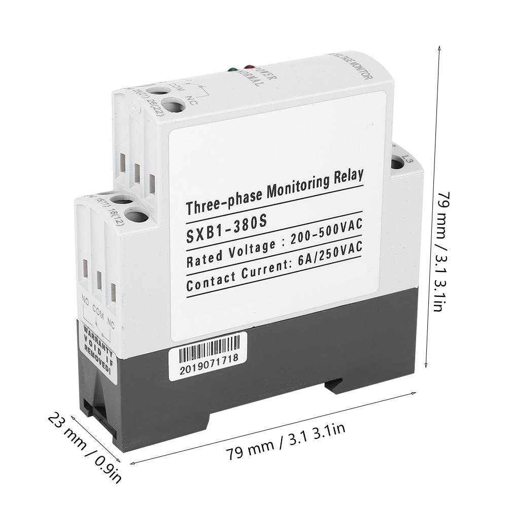 3 Phase Circuit Protection Voltage Monitoring Relay Phase Failure Sequence Protector