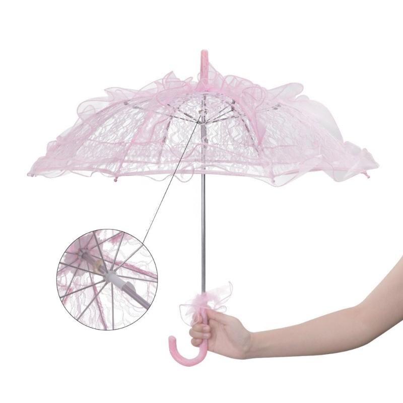 Bühnenrequisiten Spitzen-Sonnenschirme Zarte Foto-Requisiten Damen-Kostüm Party Outdoor-Hochzeiten Bühnenrequisiten Mehrfarbig