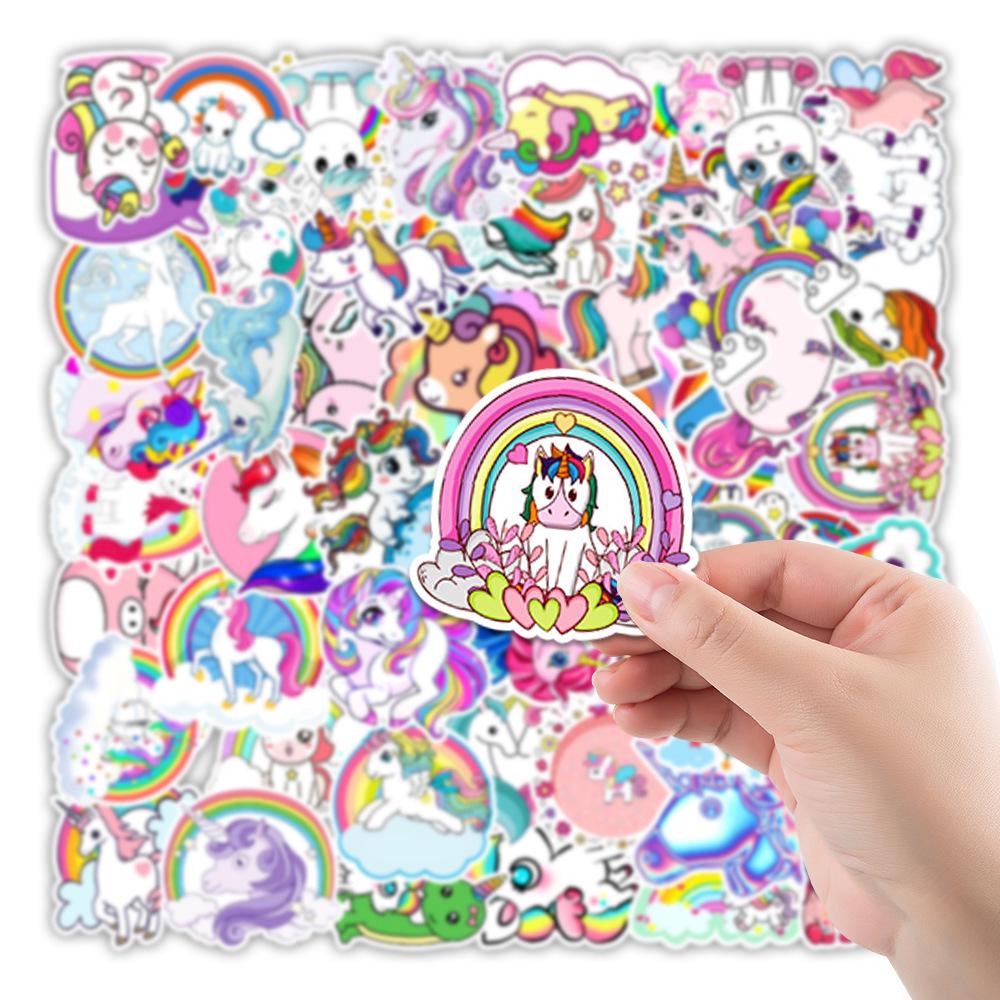 Unicorn Graffiti Stickers: 50 Sheets for Skateboards, Balance Cars, Computers, Walls
