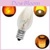 Lâmpada de Luz E14 Prata 220v 10w C7 Ponta Afiada Rosca Pequena Lâmpada de Sal Lâmpada de Aroma Luz Noturna Lâmpada Incandescente
