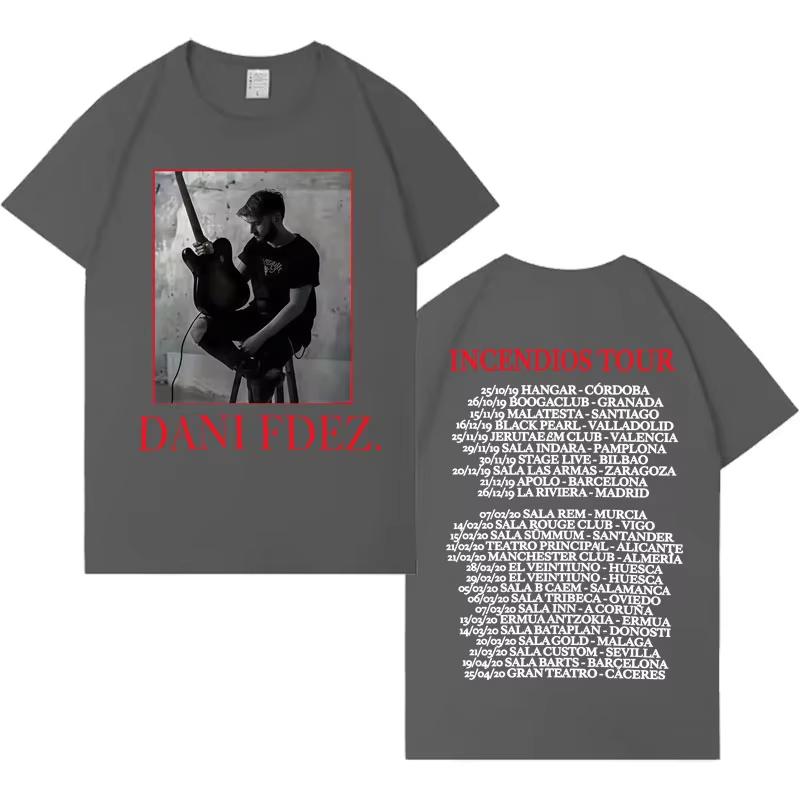 Rapper Dani Fernandez Fashion Tour Tshirt Unisex Women Tshirts Comfort Classic Casual Y2K High Quality Fashion Casual Tshirts