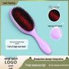 Black Plastic Long Handle Cushion Comb for Medicine Application and Ladiest Massage