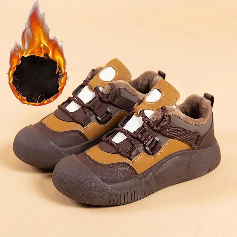 Fashion 2025 Women Plush Platform Sneakers Winter New Fashion Casual Shoes for Women Elevating Shoes Female Warm Low-top Sport Shoes