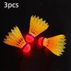 1/3 Pack Led Badminton Shuttlecocks -Lighting Glow In The Dark Badminton Birdies Badminton Practice Windproof Shuttlecocks