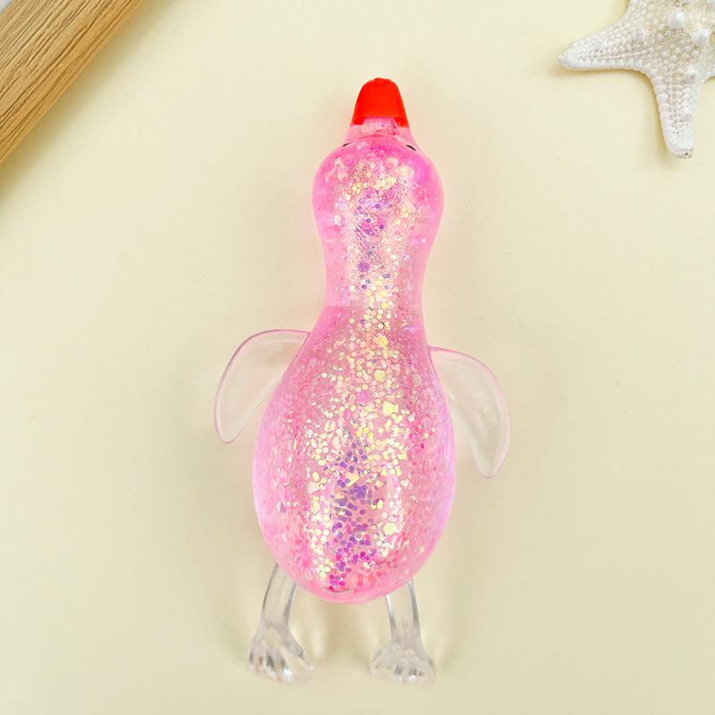 Capybara Turtle Glitter Decompression Toy Soft Cute Animal Stress Relief Slow Rebound Squeeze Toy For Adults And Children Gifts