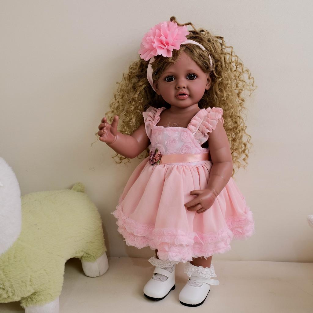 

Silicone Reborn Doll Dark Skin Betty For Collectors And Gift Purposes