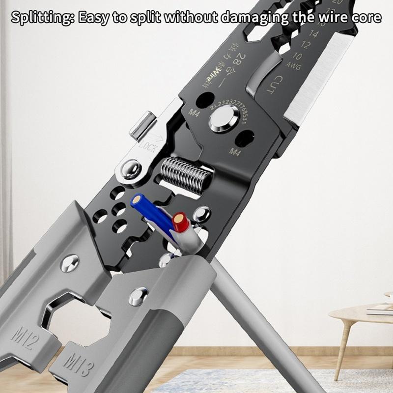 28 In 1 Professional Wire Stripper/Wire Crimping Tool, Wire Cutter, Wire Crimper, Cable Stripper, Wiring Tool