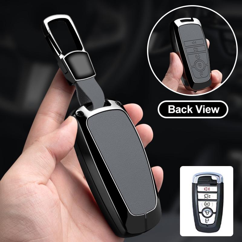 Metal Car Key Case Cover Protector Shell For Ford Explorer Mustang Fusion Escape F150 F250 F350 F450 F550 Ford Raptor