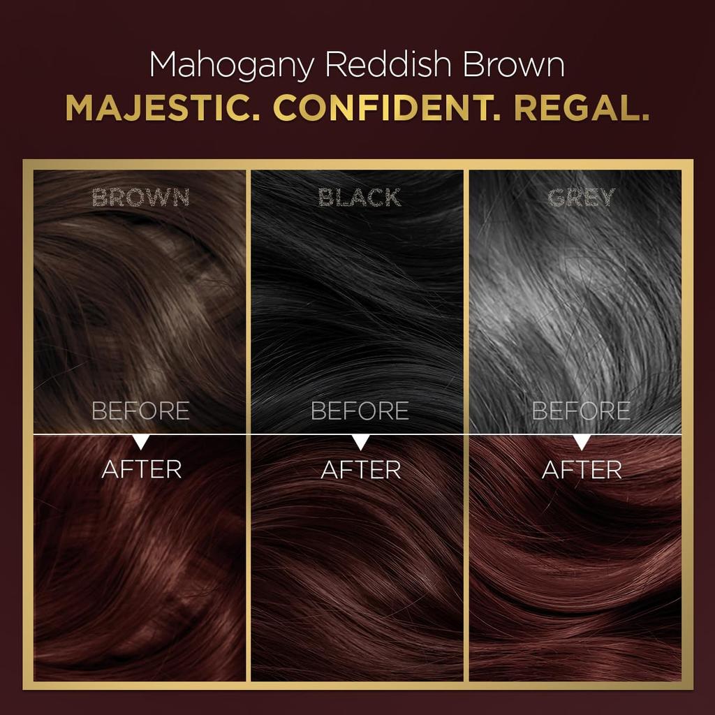BBLUNT Salon Secret High Shine Conditioning Hair Colour Mahogany Reddish Brown 130G Pack Of 1