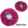 Reversible Double Layered Hair Bonnets for Adults and Kids Mommy and Me Satin Silk Bonnets