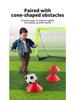 Portable Folding Children's Football Goal - Outdoor Grass Sports Activity Toy for Boys and Parent-Child Play