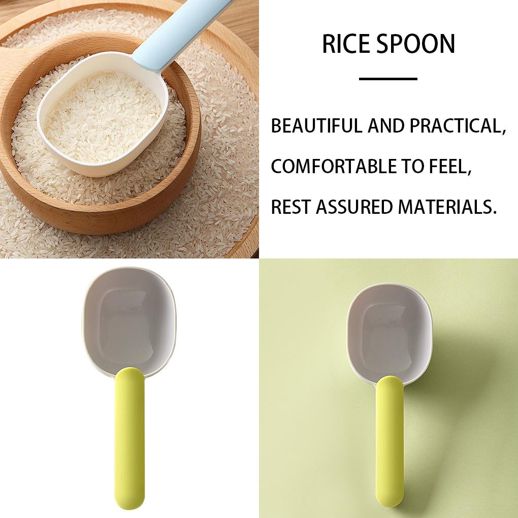 Portable Multi Functional Kitchen Rice Spoon Paddle Long Handle Scoop Cup