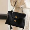 Business Commuter Handbag for Women, New Matte Leather Tote Bag, Unisex Style, Large Handheld Bag, Crossbody Bag