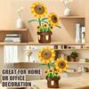 New Sunflower Building Blocks Flower Bouquet Model Bricks Set Idea Home Decoration Educational Puzzle Toys Holiday Gifts
