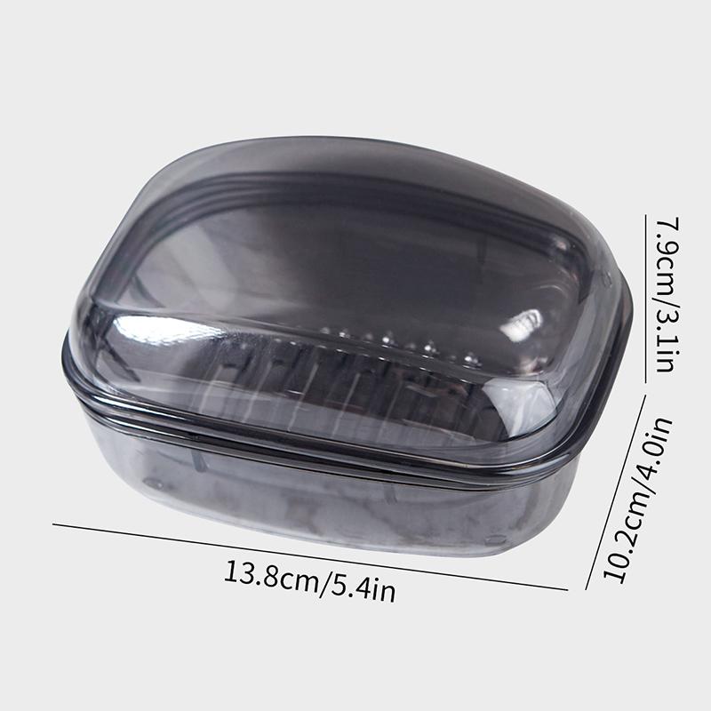 

Portable Soap Box for Outdoor Use Fashionable and Creative Outdoor Soap Box Sealed Drainage Bathroom Soap Box with Lid