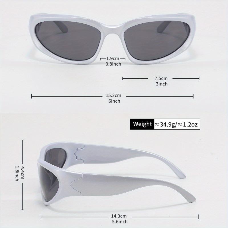 Cyberpunkowe Futurystyczne Okulary Modowe Barwione Soczewki na Modę Uliczną Wydarzenia Festiwalowe Unisex Męskie Damskie Sprzęt Festiwalowy Awangardowy Styl