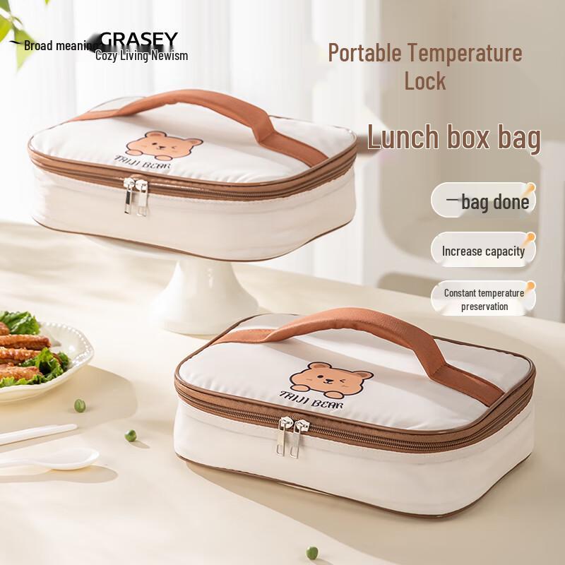 

Portable Insulated Lunch Bag with Handle