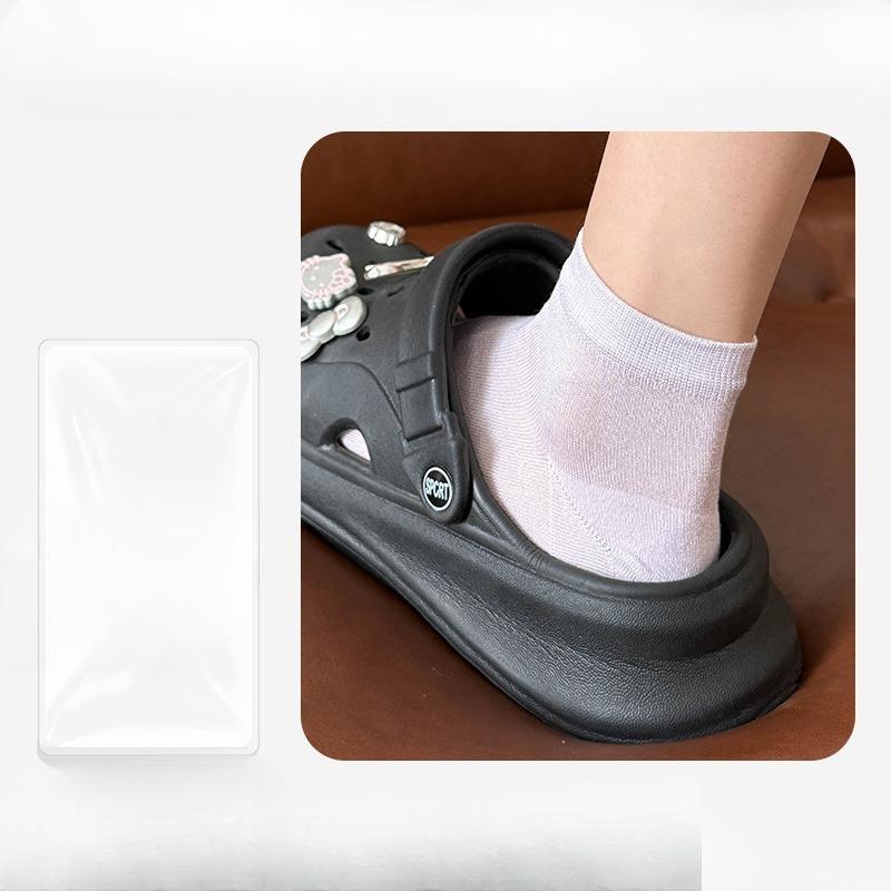 Female Summer All Match Solid Color Mesh Breathable Cool Feeling Ice Socks
