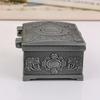 European Creative Ring Storage Box Square Small Rose Jewelry Box High-end Metal Gift Box