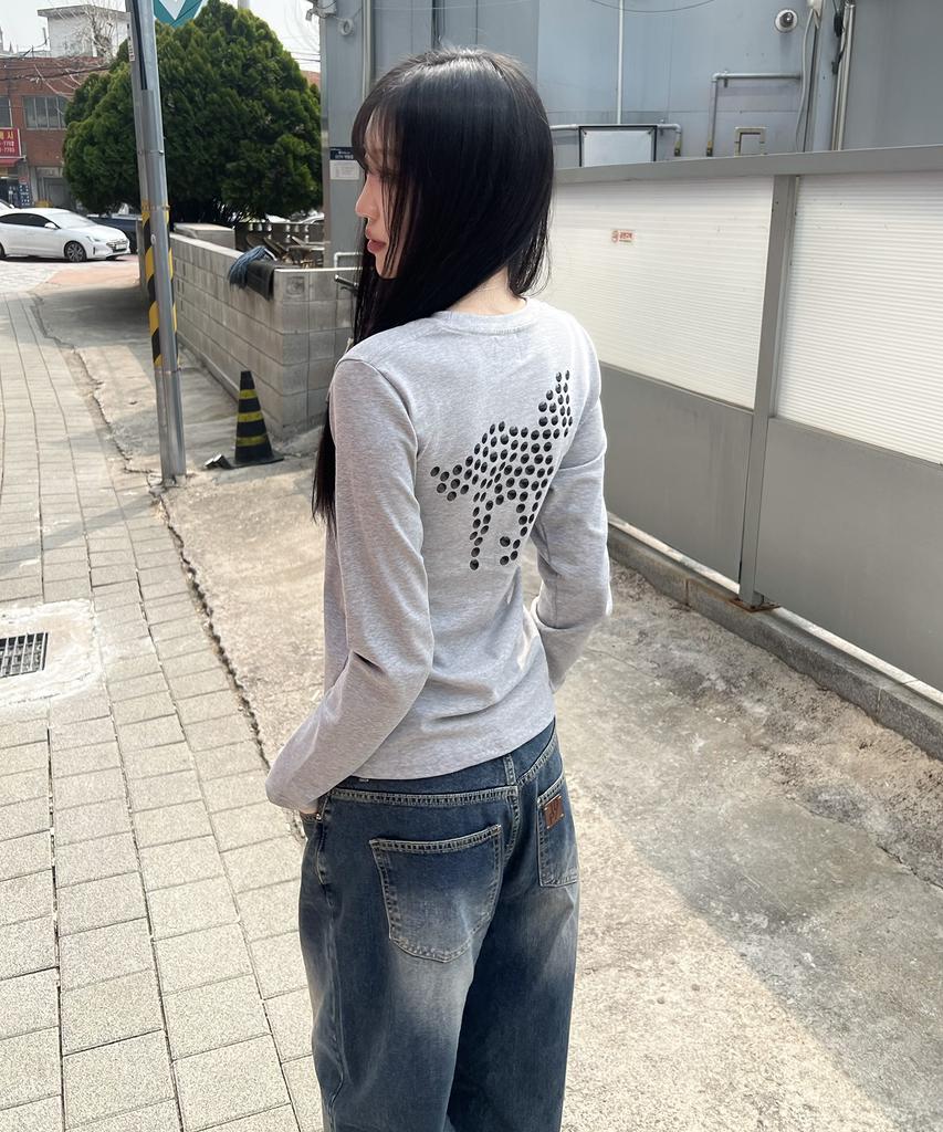 Tansanmageunesyum Pony Hotfix Long Sleeve (Gray)