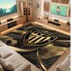 Athletic Bilbao Football Print Crystal Velvet Rug, Comfortable Water Absorbent Non Slip Indoor Floor Carpet
