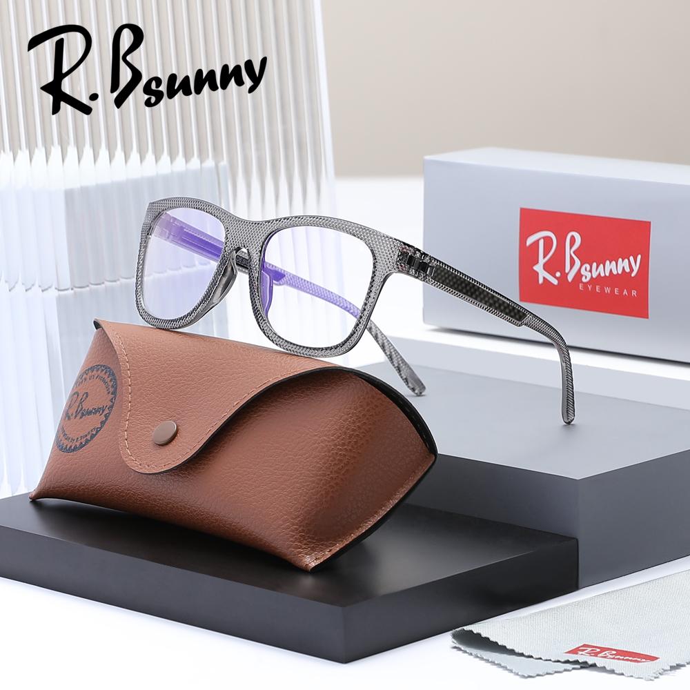 

R.Bsunny Fashion Unisex Anti Blue Ray Glasses Transparent Lens Retro Vintage for Computer Classic Popular Eyewear жёлтый