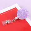 Fashion ID Name Card Exhibition Chest Cards Key Ring Shell Shape Badge Holder Retractable Lanyards