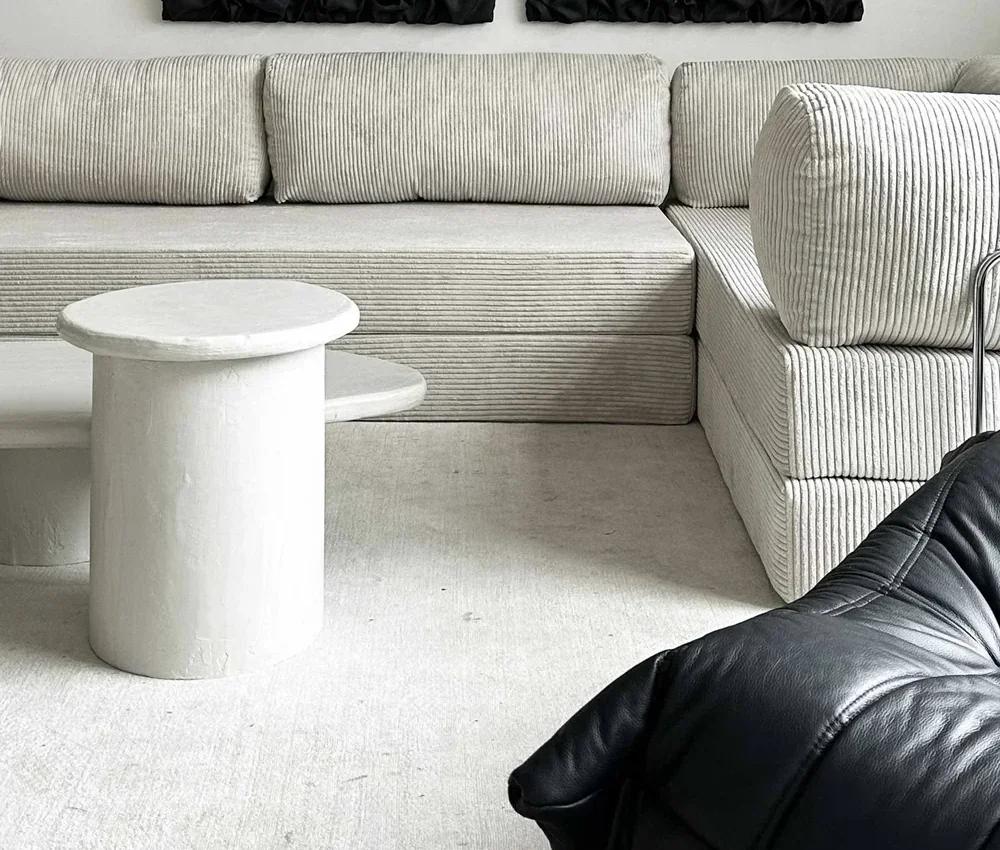 Moderní rohová rozkládací pohovka z pěny s vysokou hustotou s vakuovou kompresí pro obývací pokoj