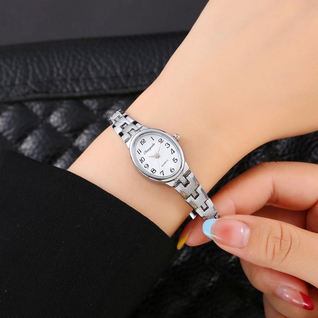 Oval Dial Women Quartz Watches Fashion Luxury Ladies Watch Stainless Steel Wristwatch Gift Dress Clock Reloj Mujer